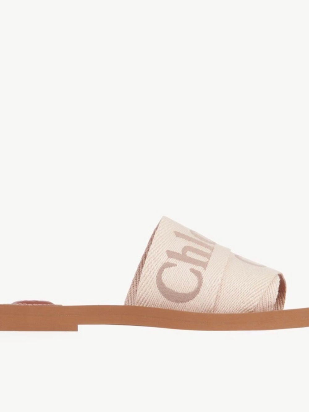 Chloé Woody Linen Mule Sandal NWT - Picture 3 of 3